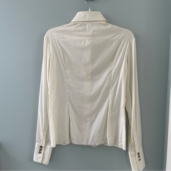 Vintage Gianni Versace cream blouse - Picture 2 of 11